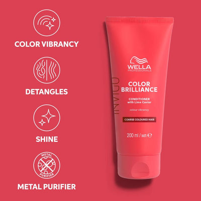 Wella Invigo Color Brilliance Conditioner Coarse 1000ML - Hairdressing Supplies