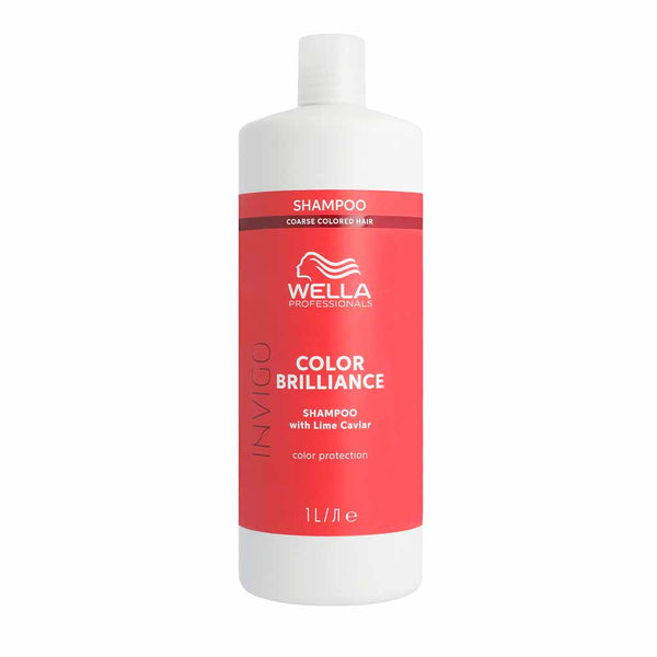 Wella Invigo Color Brilliance Shampoo Coarse 1000ml - Hairdressing Supplies
