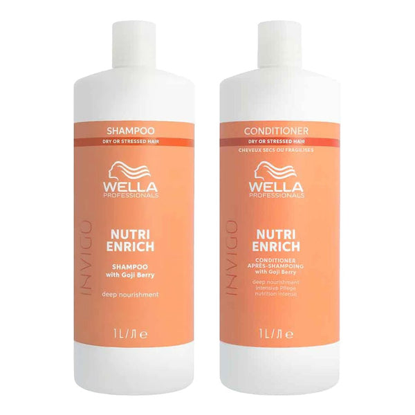Wella Invigo Nutri Enrich Shampoo + Conditioner 1000ml - Hairdressing Supplies