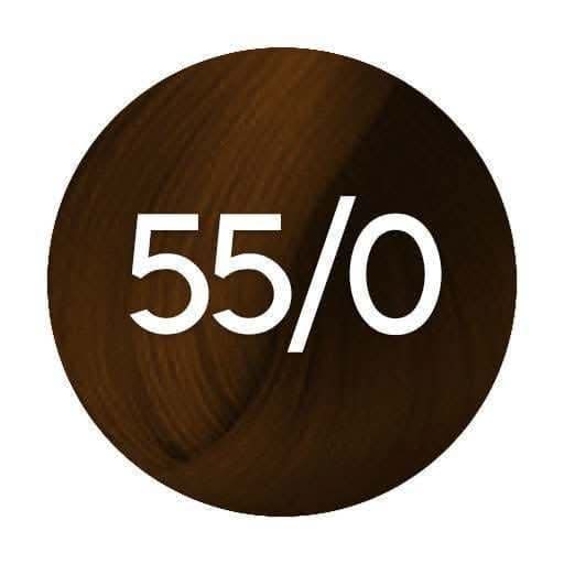 55/0 wella brown hair color