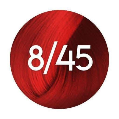 8/45 wella red hair dye