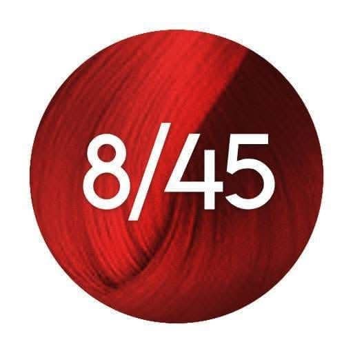8/45 wella red hair dye