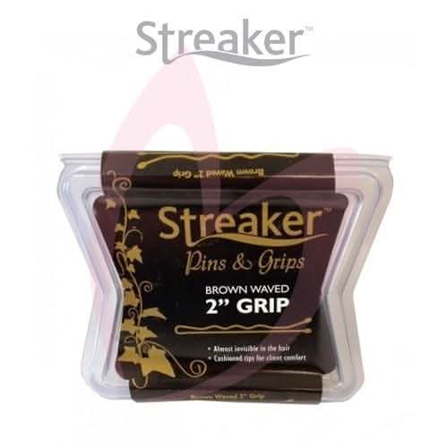 2" Kirbigrip Waved Grips x500 - Brown - Hairdressing Supplies