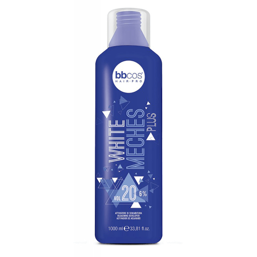 BBCOS White Meches Plus 6% Peroxide 1L - Hairdressing Supplies