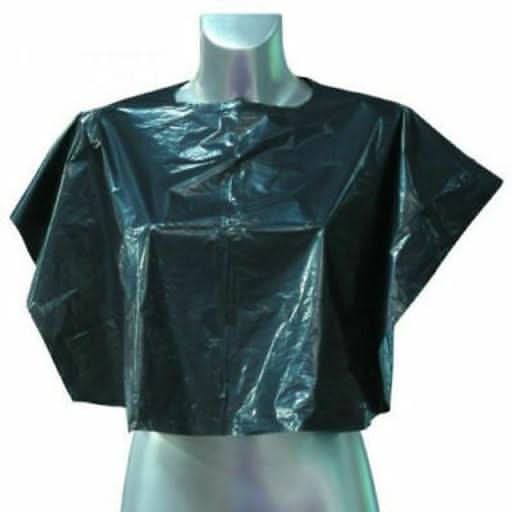DMI Disposable Shoulder Capes (100x) - black disposable cape - Hairdressing Supplies