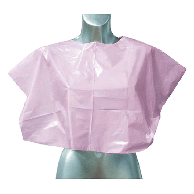 DMI Disposable Shoulder Capes (100x) - Hairdressing Supplies - pink disposable cape