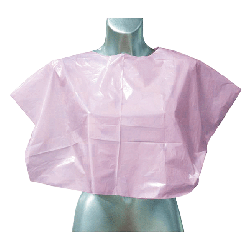 DMI Disposable Shoulder Capes (100x) - Hairdressing Supplies - pink disposable cape