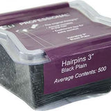 DMI LJ Professional 3" Hairpins Plain x500 - Black