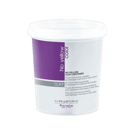 Fanola No Yellow Color Clay Lightener for Balayage 2x450g - Hairdressing Supplies
