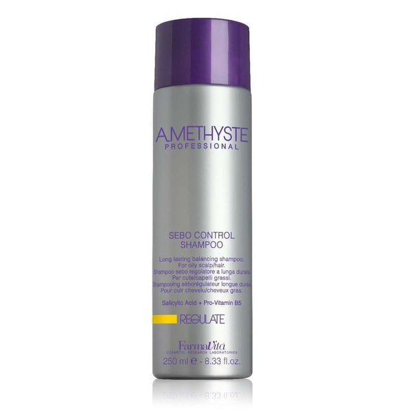 FarmaVita Amethyste Regulate SEBO Control Shampoo 250ml - Hairdressing Supplies