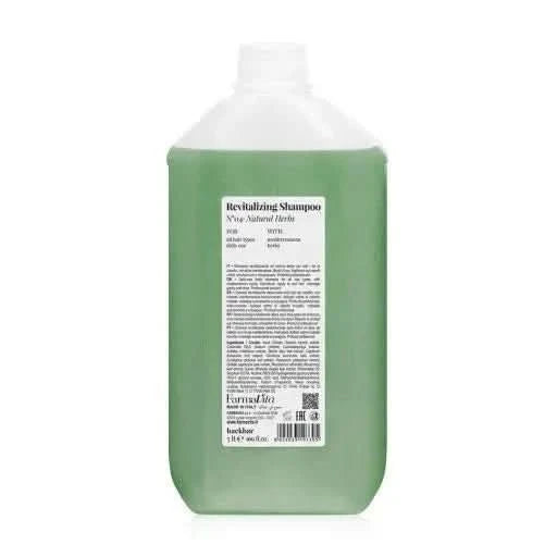 FarmaVita Back Bar Revitalising Shampoo No.04 - Natural Herbs 5 Litre - Hairdressing Supplies