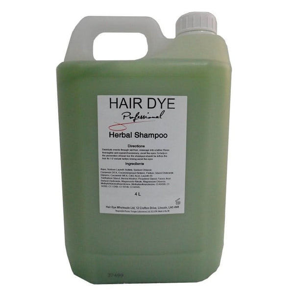 Hair Dye Professional Herbal Shampoo 4L - Hairdressing Supplies