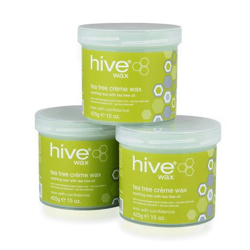 Hive Creme Wax 3 for 2 Pack All Types - Tea Tree - Hairdressing Supplies