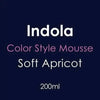 Indola Color Style Mousse - Soft Apricot 200ml - Hairdressing Supplies
