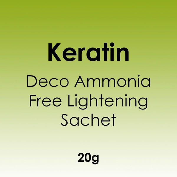 Keratin Deco Ammonia Free 20g Lightening Sachet - Hairdressing Supplies