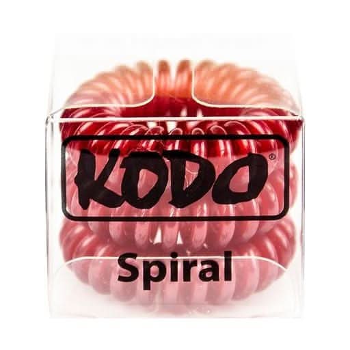 Kodo Rustic Red Spiral Hair Bobbles - Hairdressing Supplies