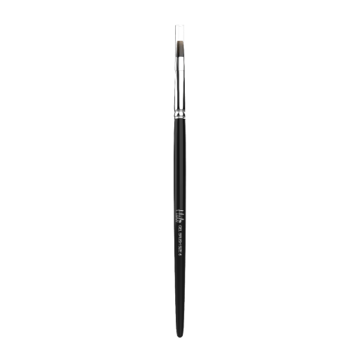 Nylon Gel Brush Flat White 6 - Hairdressing Supplies