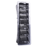 WAHL No.1 Comb Set 1-8 Black Plastic Taper Combs in Caddy