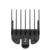 WAHL No.2 Attachment Comb 6mm (1/4") Cut Black - Hairdressing Supplies