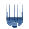 WAHL No.3 Attachment Comb 10mm (3/8") Cut Blue - Hairdressing Supplies