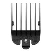 WAHL No.5 Attachment Comb 16Mm (5/8") Cut Black - Hairdressing Supplies