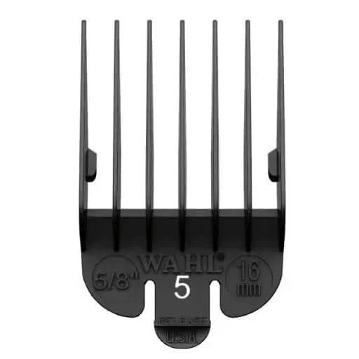WAHL No.5 Attachment Comb 16Mm (5/8") Cut Black - Hairdressing Supplies