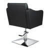 Salon Fit Manhattan Styling Chair Black with Square Base