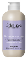 3deluxe Professional No Yellow Shampoo 250ml - Hairdressing Supplies