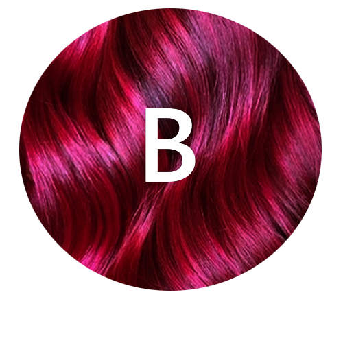Bordeaux B hair colour swatch
