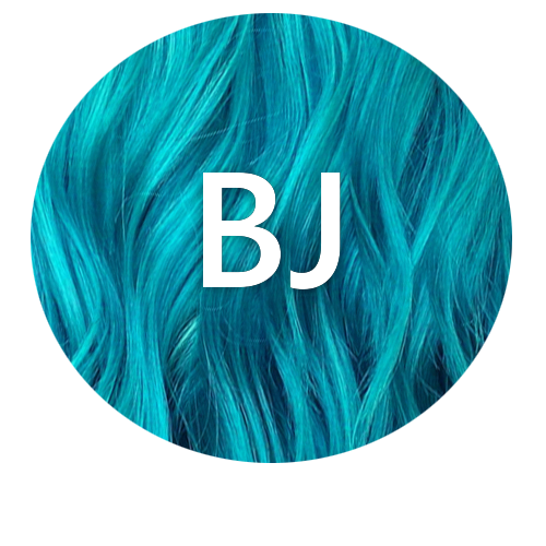 Blue Jade BJ hair colour swatch