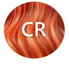 Coral Red CR hair colour swatch