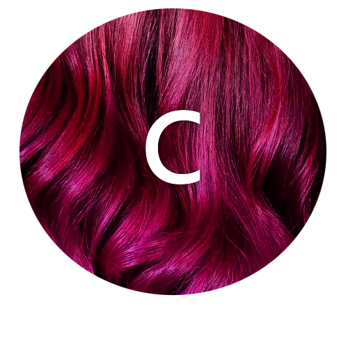 Cyclamen C hair colour swatch