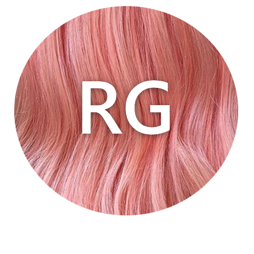 Rose Gold RG hair colour swatch