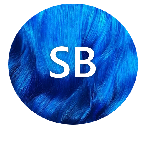 Sky Blue SB hair colour swatch