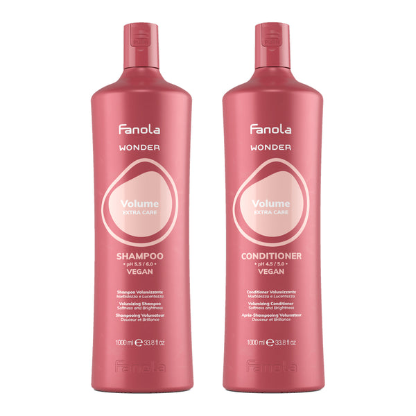 Fanola Wonder Volume Shampoo + Conditioner 1000ml