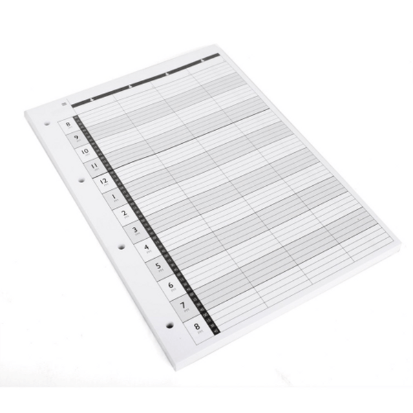 Agenda Appointment Sheet Loose Leaf Refill 4 Assistant - Hairdressing Supplies