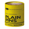 DMI LJ Professional 3" Hairpins Plain x500 - Brown - Hairdressing Supplies