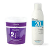 Fanola Color Bleaching Bundle No Yellow 9 Tone Bleaching Powder + Fanola 6% Color Peroxide 1000ml - Hairdressing Supplies