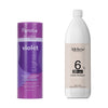 Fanola No Yellow Color Violet Lightener + 3deluxe Professional Professional Cream Developer 20V 1000ml - Hairdressing Supplies