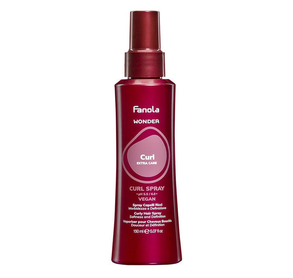 Fanola Wonder Curl Curly Hair Spray Softness and Definition 150ml - Hairdressing Supplies
