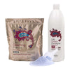 FarmaVita Bleaching Bundle Life Blue Powder + Life 6% Cream Developer 1000ml - Hairdressing Supplies