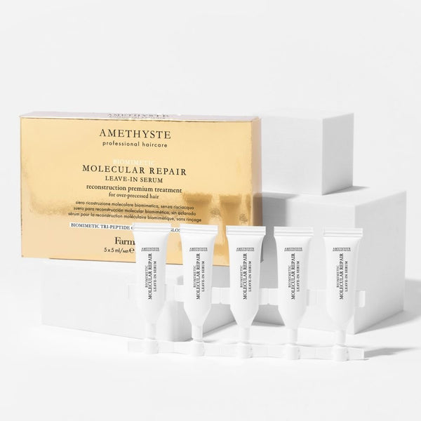 Farrmavita Amethyste Biomimetic Molecular Repair Leave - In Serum 5x5ml - Hairdressing Supplies