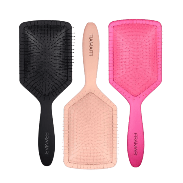 Framar Paddle Brush - Triple Brush Detangling Set - Hairdressing Supplies