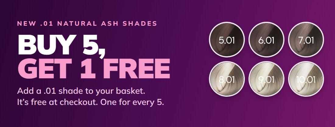 Buy 5 Fanola Color, get a new .01 Natural Ash shade free