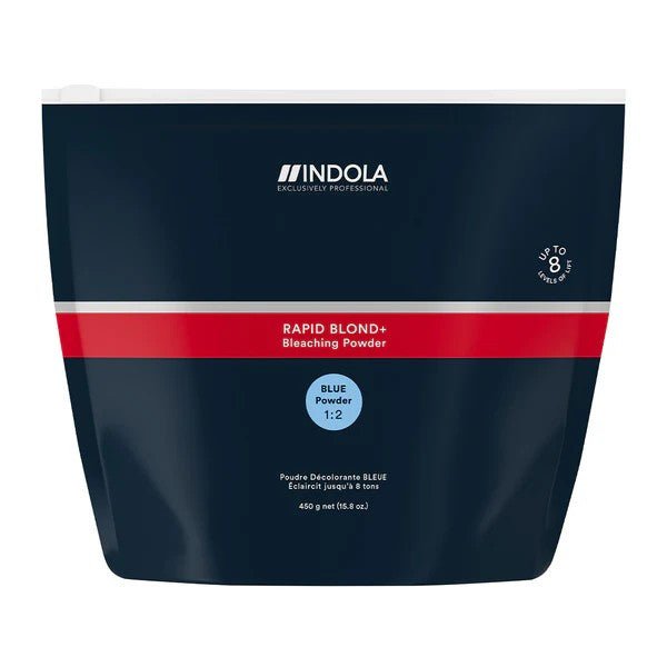Indola Rapid Blond+ Dust Free Blue Bleaching Powder 450g - Hairdressing Supplies