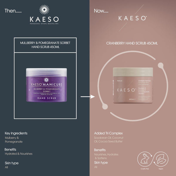 Kaeso Beauty Cranberry Hand Scrub 450ml - Hairdressing Supplies