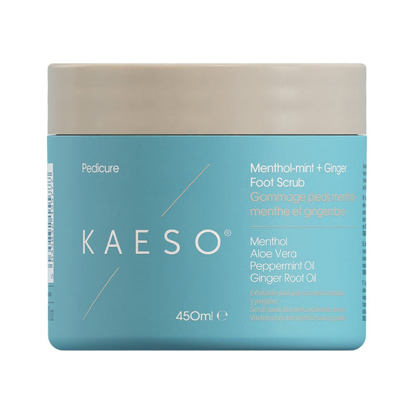 Kaeso Beauty Menthol-Mint + Ginger Foot Scrub 450ml - Hairdressing Supplies