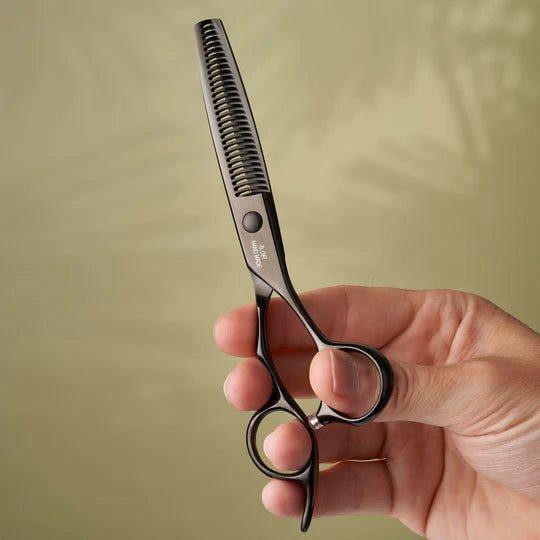 Leaf The Black Edition Texturising Scissor 6 Inch - Hairdressing Supplies
