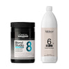L'Oreal Professionnel Blond Studio 8 Bonder Inside Bleach 500g + 3deluxe Professional Professional Cream Developer 20V 1000ml - Hairdressing Supplies