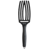 Olivia Garden - Fingerbrush Care - Iconic - Double Bristles - Black - Medium - Hairdressing Supplies